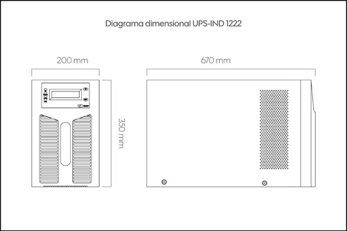 Industronic Ups/no Break 3000 Va, On-line, Bifásico