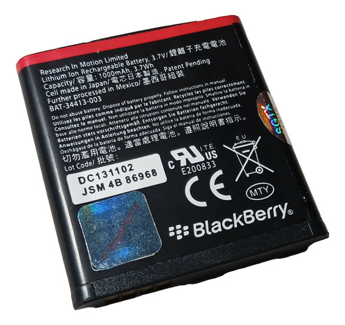 Batería Blackberry Em1 Original Para Curve 9350 9360 9370