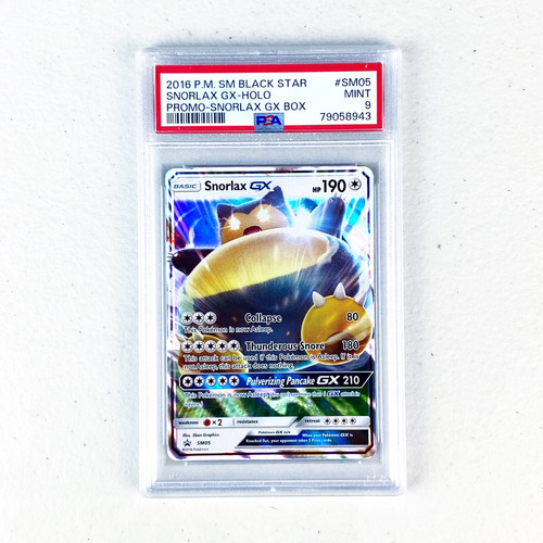 Psa 9 Snorlax Gx Xy Promo Cartas Pokemon Tcg