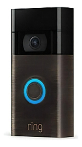 Campainha inteligente Ring Video Doorbell de 2ª geração sem fio de cor escura (bronze veneziano)