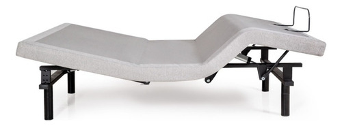 Base Eléctrica Función De Masaje Smart Bamboo / Matrimonial Color Gris