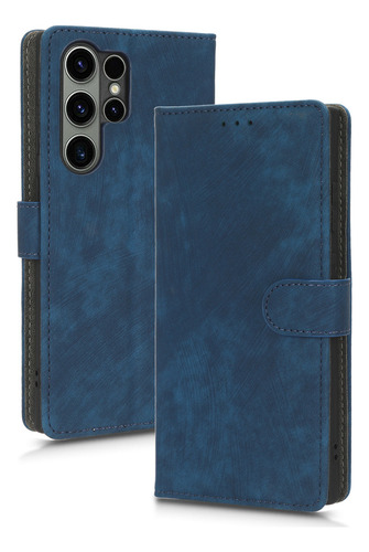 Funda Para Teléfono Samsung Galaxy S23 Ultra Wallet, Funda De Piel Con Tapa, Tarjetero, Soporte Protector De Muñeca