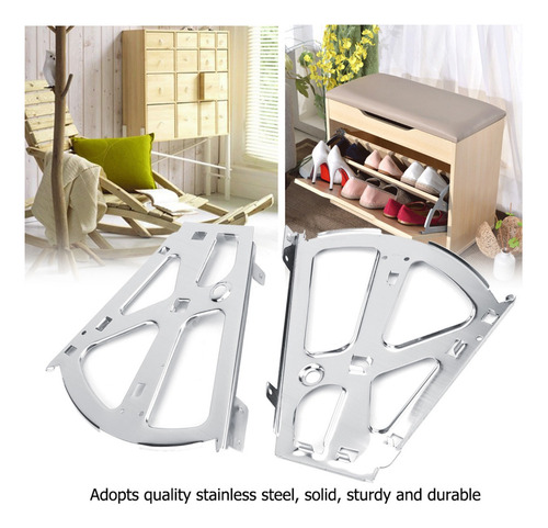2-piece Shoe Cabinet Hinge Turing Bracket (2-layer)