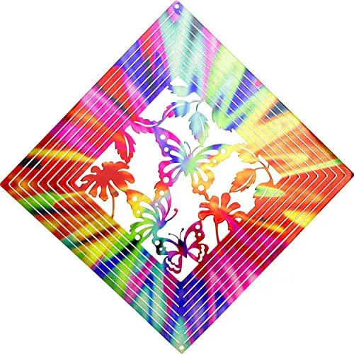 Hilanderos De Viento Cinéticos Dawhud Direct Rainbow Butterf