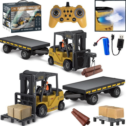 Caminhão De Construção Rc De Guindaste Elétrico Controlado P