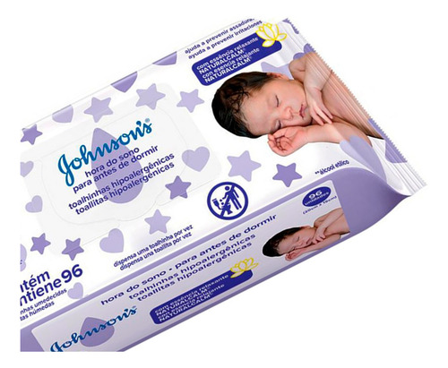 Johnson's Baby Toallitas Húmedas Bebes Antes De Dormir 96u