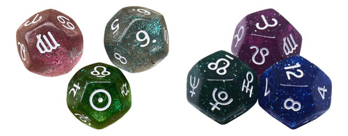 3 Piezas De Dados Poliédricos, Cartas De, Dados De Estilo A