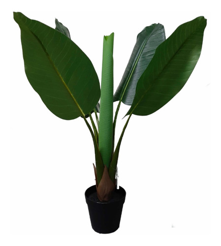 Planta Artificial Bananero 87cm Con Maceta Calidad Premium