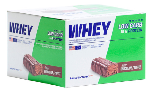 Whey Low Carb Protein Bar 12 U. Mervick Lab