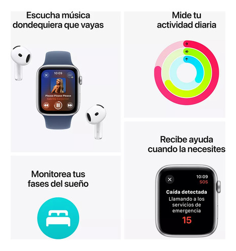 Apple Watch Se Gps + Cellular 40mm Gris Sport Blanco