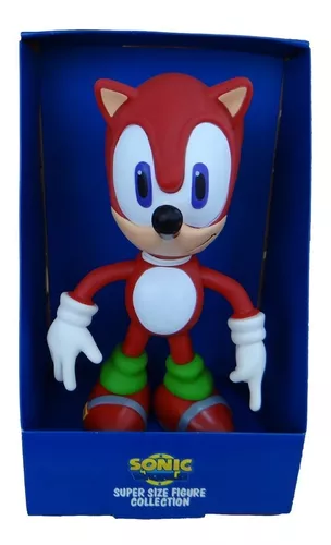 Boneco Sonic Vermelho Articulado Action Figure Grande 25cm