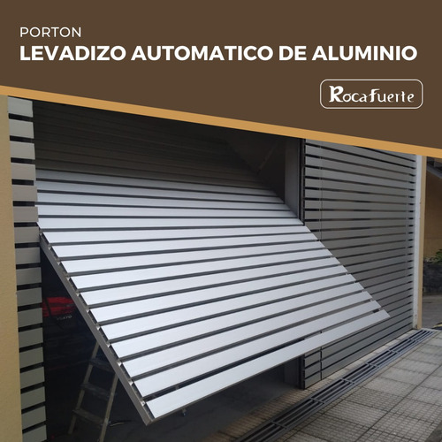 Imagen 1 de 10 de Portones Levadizos Automáticos De Hierro Y Madera