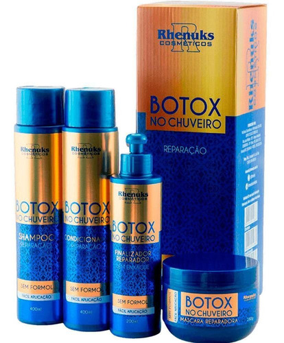 Kit Rhenuks Botox De Chuveiro Sem Formol (4 Produtos)