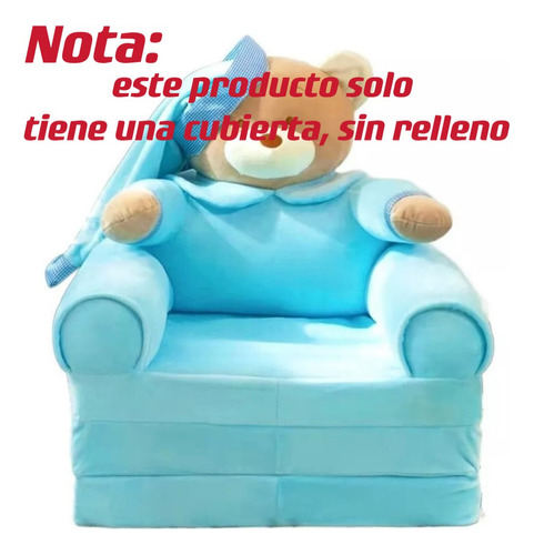 Sofá Plegable For Niños Pequeños, Sillón, Funda Lavable