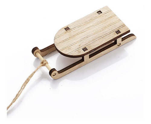 4 Mini Trineo De Madera, Adorno De Escritorio, Bricolaje,
