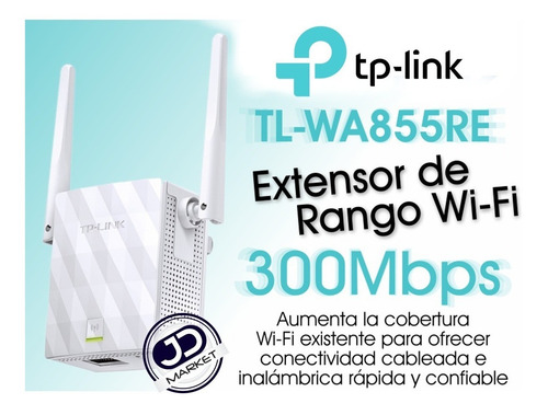 Extensor De Rango Inalámbrico N 300mbps, Tp-link Tl-wa855re