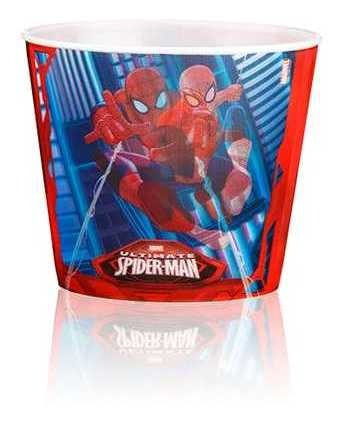 Balde De Pipoca 3d Spider Man Homem Aranha 1 Litro Oficial