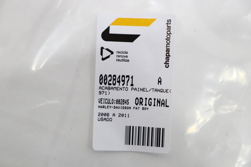 Acabamento Painel/tanque Harley-davidson Fat Boy 06-11(971) (Usado)