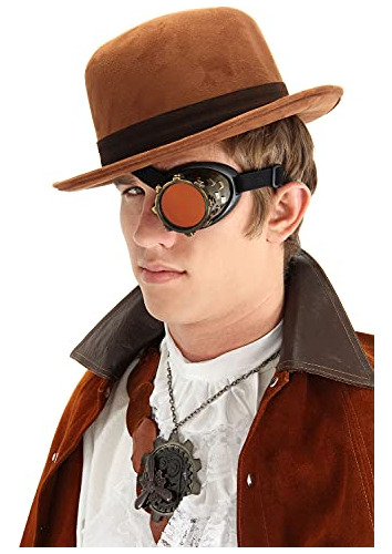 Antiguo Goggle Goggle Eyepatch Disfraz Steampunk Acceso...