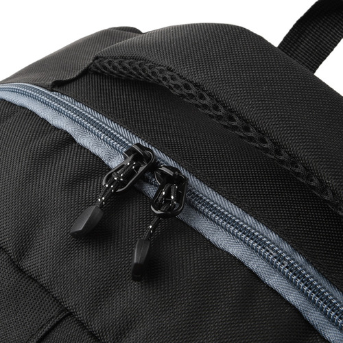 Mochila Porta Notebook Reforzada Universitaria Multibolsillo Gris Liso