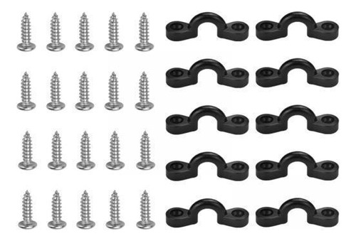 5 X 10 Piezas Kayak Pad Eye Deck Loop Pad Eye Con Tornillos