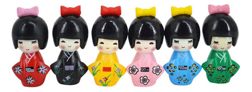 Paquete De 6 Miniadornos Japoneses Para Kimonos