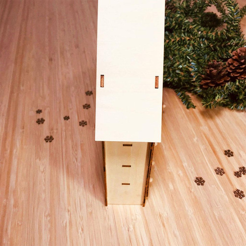 Calendario De De Adviento Navideño De Madera Diy Para