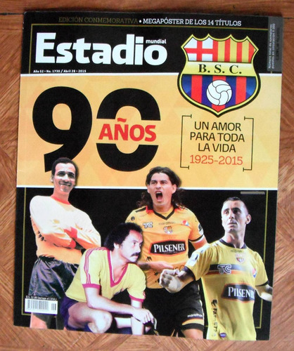 Imagen 1 de 5 de Revista Estadio Barcelona 90 Años Con 36 Tarjetas Y Poster