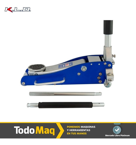 Imagen 3 de 7 de Crique Carro Extra Chato Hidraulico 2 Toneladas Doble Piston