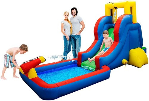 Picassotiles Kc108  Piscina Tobogan Inflable Escalador Cañon