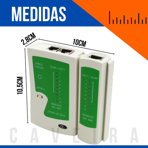 Imagem 6 de 7 de Kit Testador Cabo Rede + Alicate Crimpar Decapador Rj45 Rj11