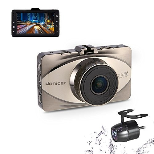 Denicer Dash Cam Parte Delantera Y Trasera Sony Sensor Full 