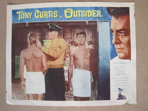 Cartel De Cine Original 1962 The Outsider Vintage 28x35 Curt