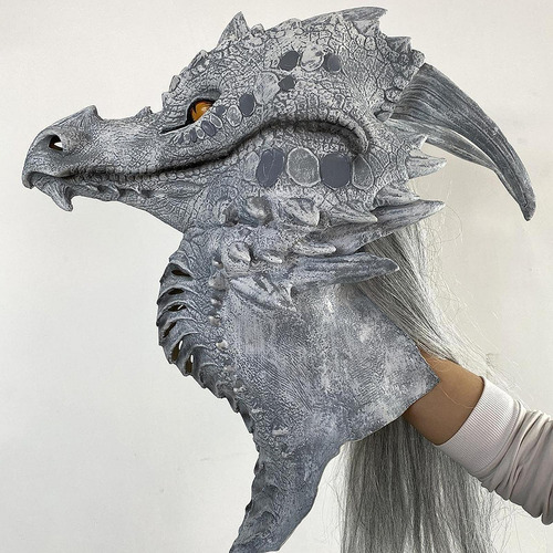 Máscara De Dragón Cosplay Novedad Cabeza Completa