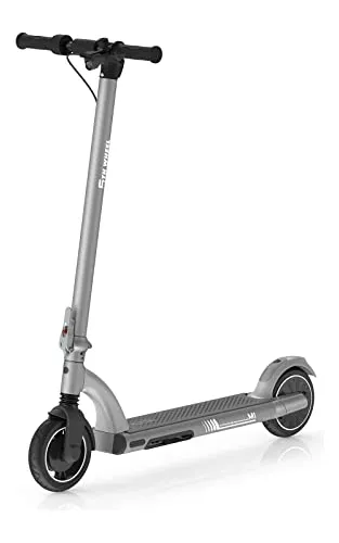 5TH WHEEL Electric Scooter - 500W Peak Motor, 13.7 Miles Range & 15.5 MPH,  Triple Braking System, 8 Inner Tires, Foldable Electric Scooter for Adults  and Teens, iF Design Award Winner 