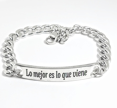 Pulsera Identidad Acero. Lo Mejor Es Lo Que Viene.