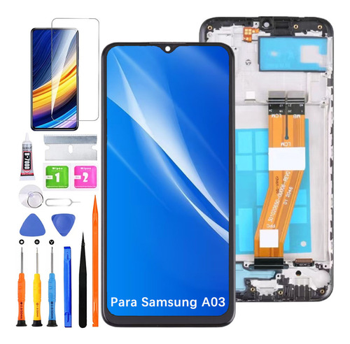 Pantalla Para Samsung A03 A035m A035f Con Marco
