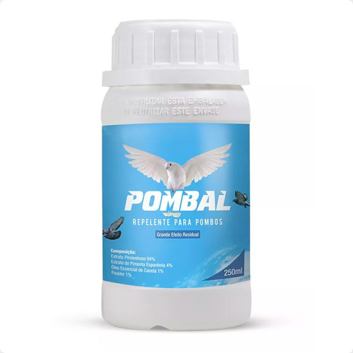 Pombal Repelente Para Pombos, Morcegos E Pardal - 250 Ml