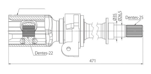 Imagem 4 de 4 de Tulipa Lado Direito Jac J3 1.4 2010 A 2015 Câmbio Manual