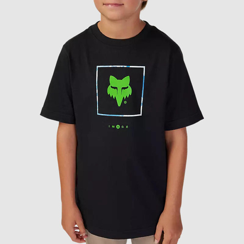 Polera Lifestyle Niño Atlas Negro Fox