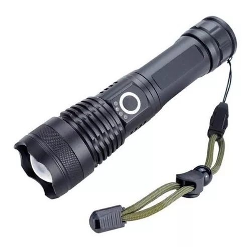 comprar Linterna táctica recargable Genérica Xml T9 cor negro luz blanco
