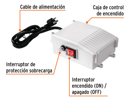 Caja Control P/bomba Tipo Bala 1 Hp Truper Ce-bos-1lm