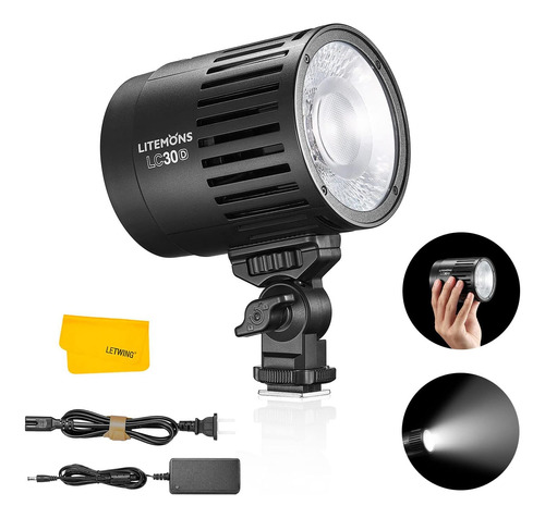 Luz De Video Led Lc30d, Luz Led De Mesa De 38w, 5600k  Lux1.