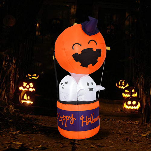 Globo Aerostático Inflable White Ghost Para Halloween