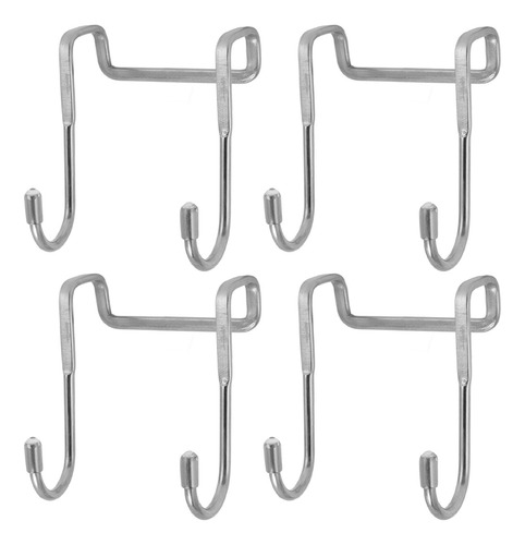 Ganchos Dobles Para Colocar Sobre La Puerta, 4 Unidades, Gan