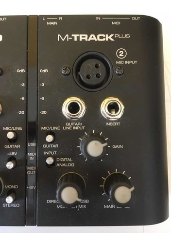 Placa De Audio M-audio M-track Plus Con Pro Tools Express