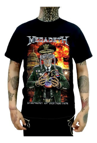 Playera Megadeth Banda Thrash Metal Symphony Of Destruction