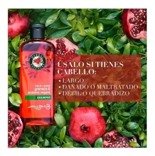 Shampoo Herbal Essences Granada & Proteína Vegana 400 Ml