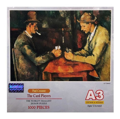 Rompecabezas Tomax 1000 Pza. Mini The Card Players, Cezanne