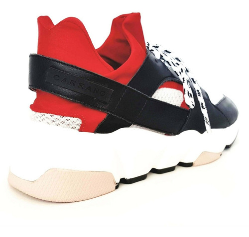 Tênis Sneakers Carrano Couro Tecido Colmeia 160401 Original